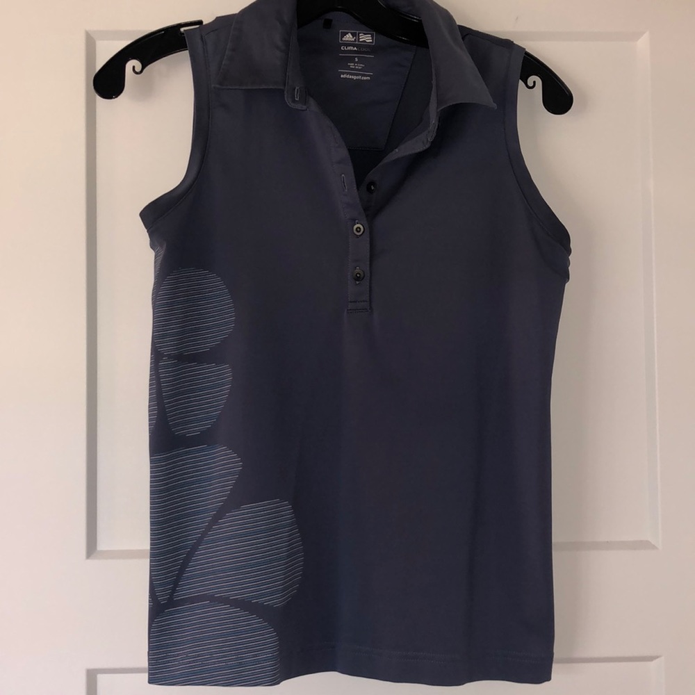 Adidas Blue Sleeveless Golf Top. Sz S